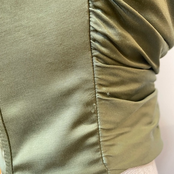 Zara green ruched corset top - Picture 8 of 9